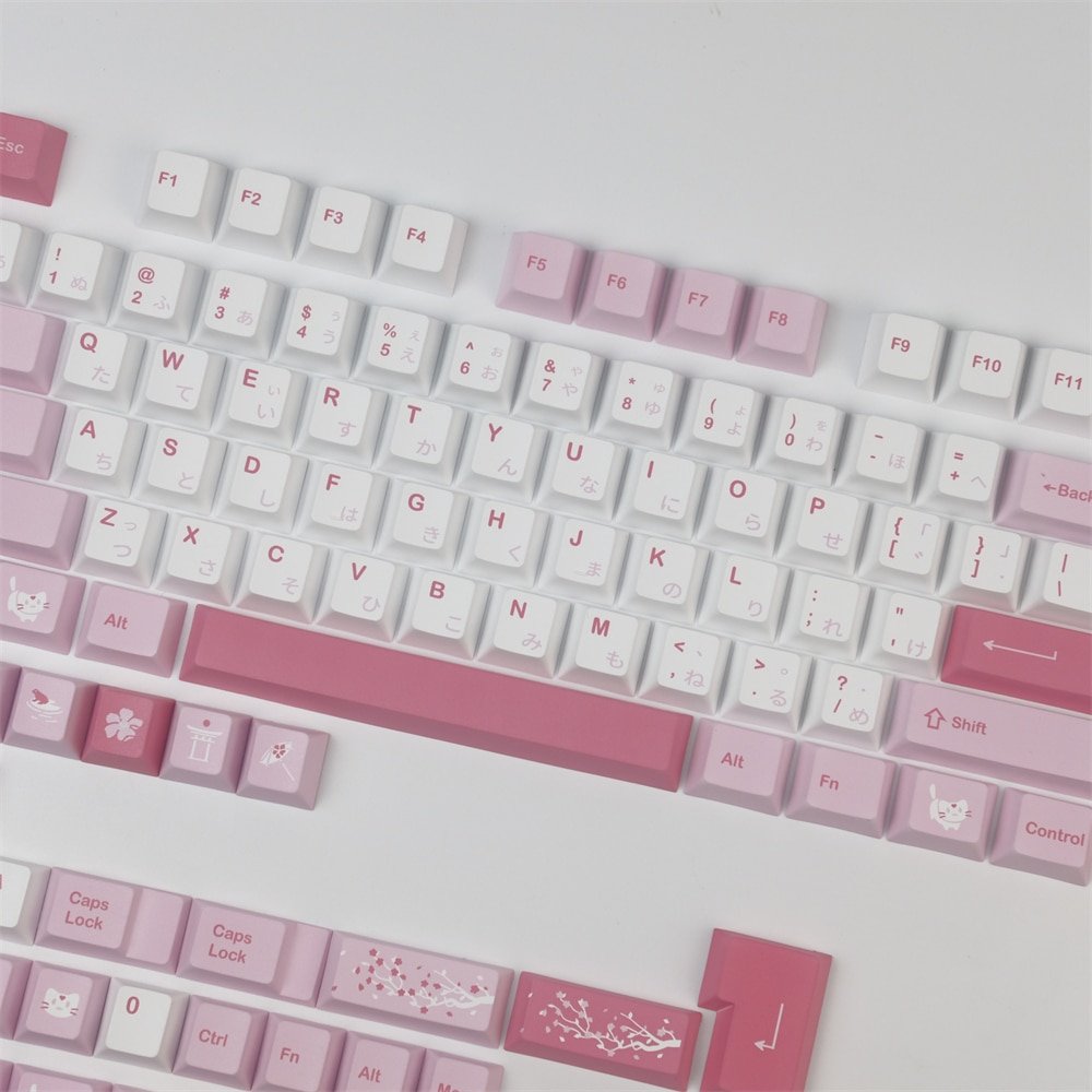 GMK+ Sakura Cat Series Keycap Set - Image 2