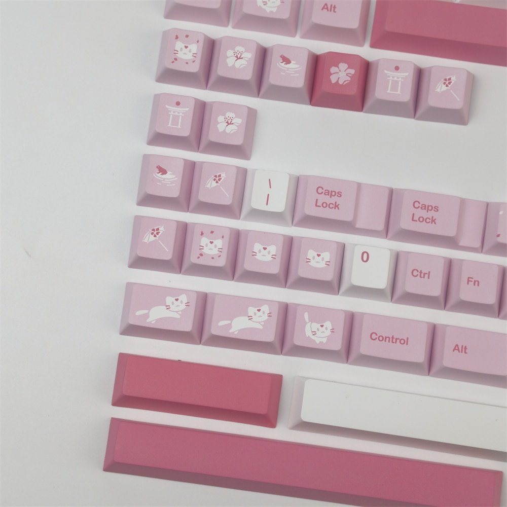 GMK+ Sakura Cat Series Keycap Set - Image 3