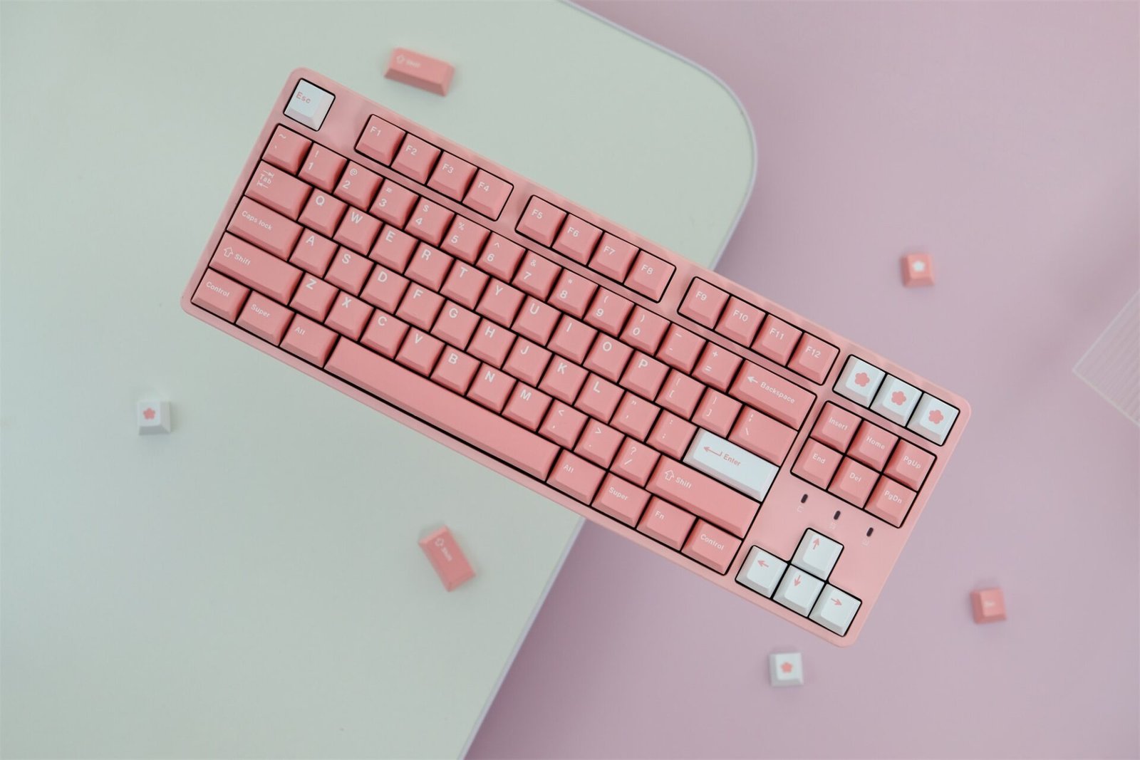 GMK+ Peach Blossom Series Cherry Custom Keycap Set