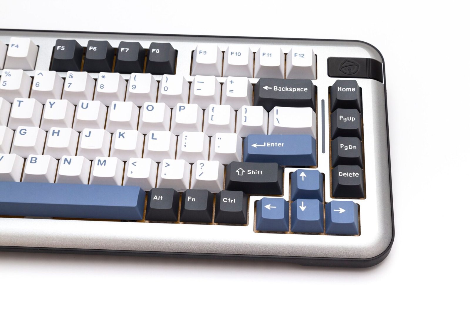 GMK+ Arctic Blue White Series Cherry Custom Keycap Set