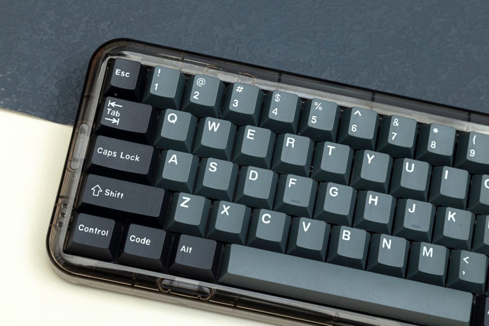 GMK + Apollo Black Gray Series Cherry Custom Keycap Set are a set of black and gray keycaps designed for gaming mechanical keyboards.