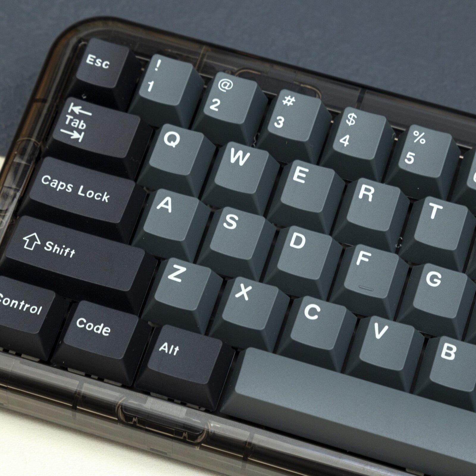 GMK + Apollo Black Gray Series Cherry Custom Keycap Set are a set of black and gray keycaps designed for gaming mechanical keyboards.