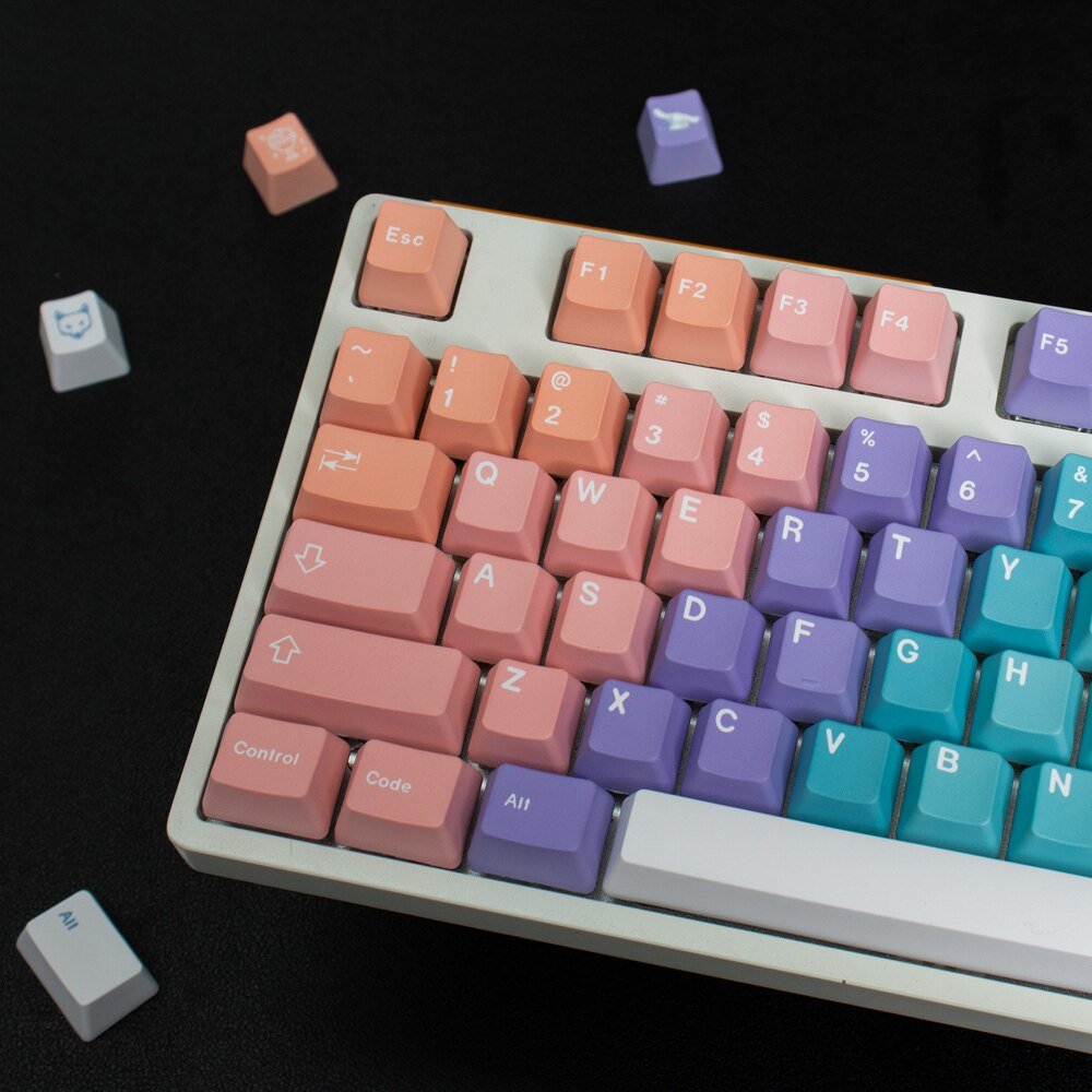 GMK+ Vibe Gradient Cherry Custom Keycaps Set - Image 5