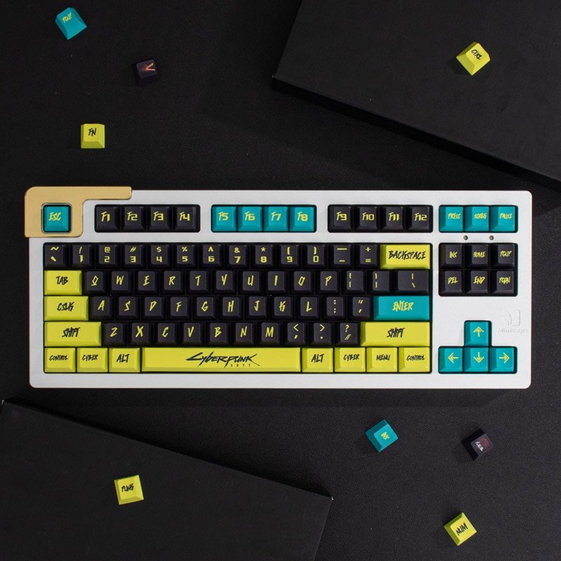 GMK+ Cyberpunk Theme Cherry Custom Keycaps Set