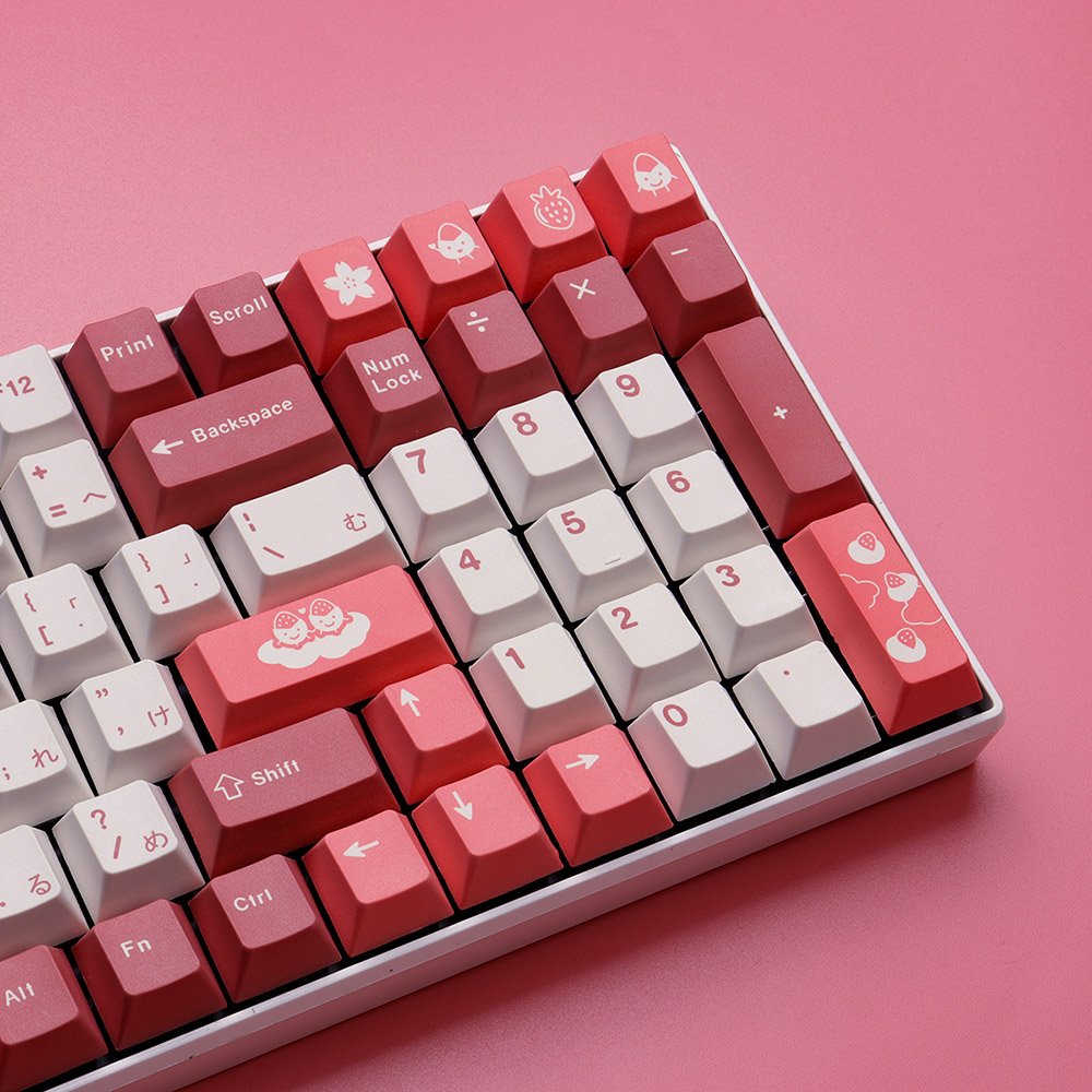 GMK+ Pink Cherry Custom Keycaps Set