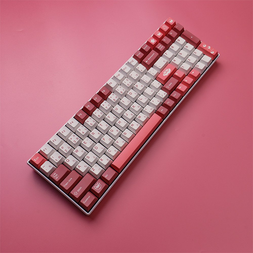 GMK+ Pink Cherry Custom Keycaps Set