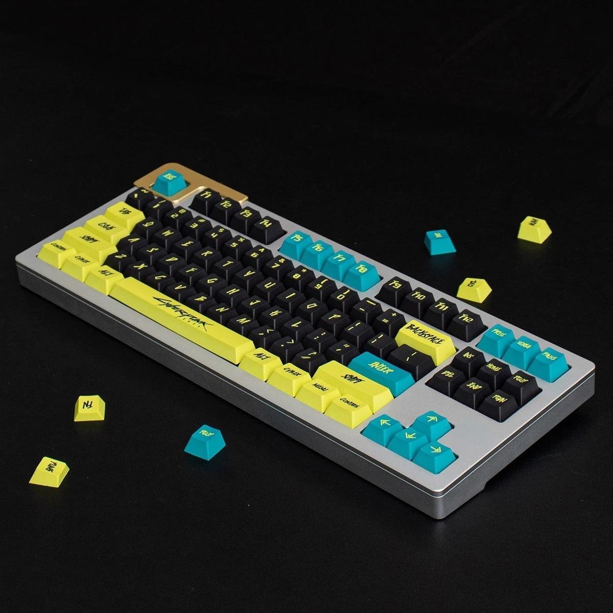 GMK+ Cyberpunk Theme Cherry Custom Keycaps Set