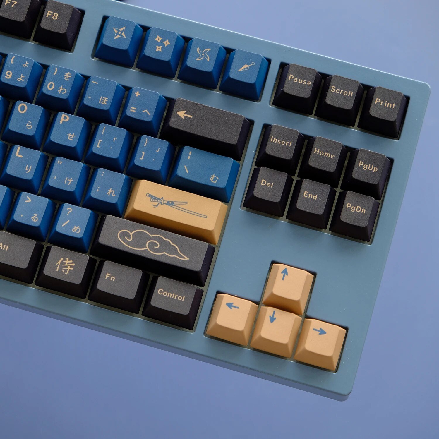 GMK+ Blue Samurai Cherry Custom Keycaps Set (Japanese)