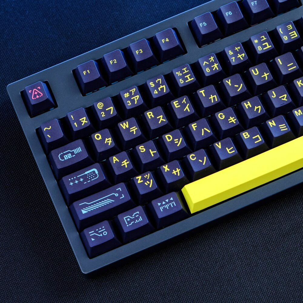 GMK+ Yellow Highlight Cherry Custom Keycap Set - Image 4