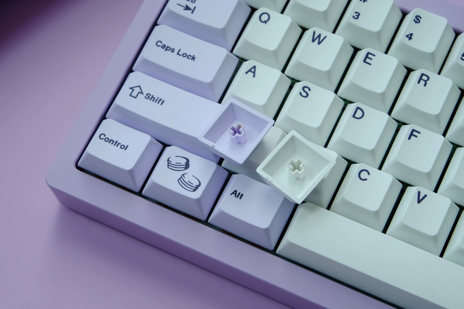 GMK+ Soft Purple Cherry Custom Keycap Set