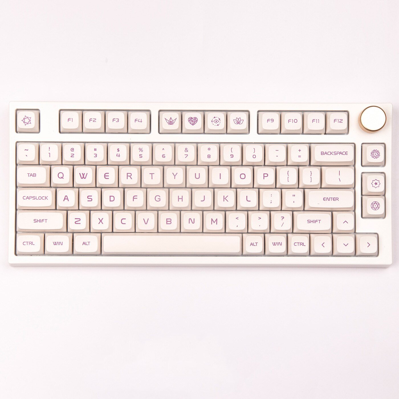 GMK+ Soft Gold XDA Custom Keycap Set