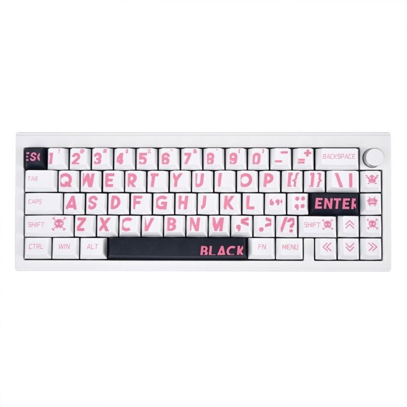 GMK+ Pink Rockstar XDA Custom Keycap Set