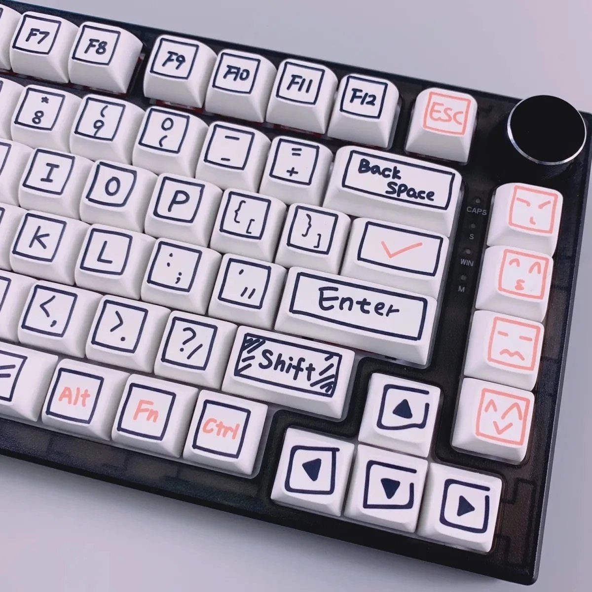GMK+ Black Graffiti XDA Custom Keycap Set - Image 7