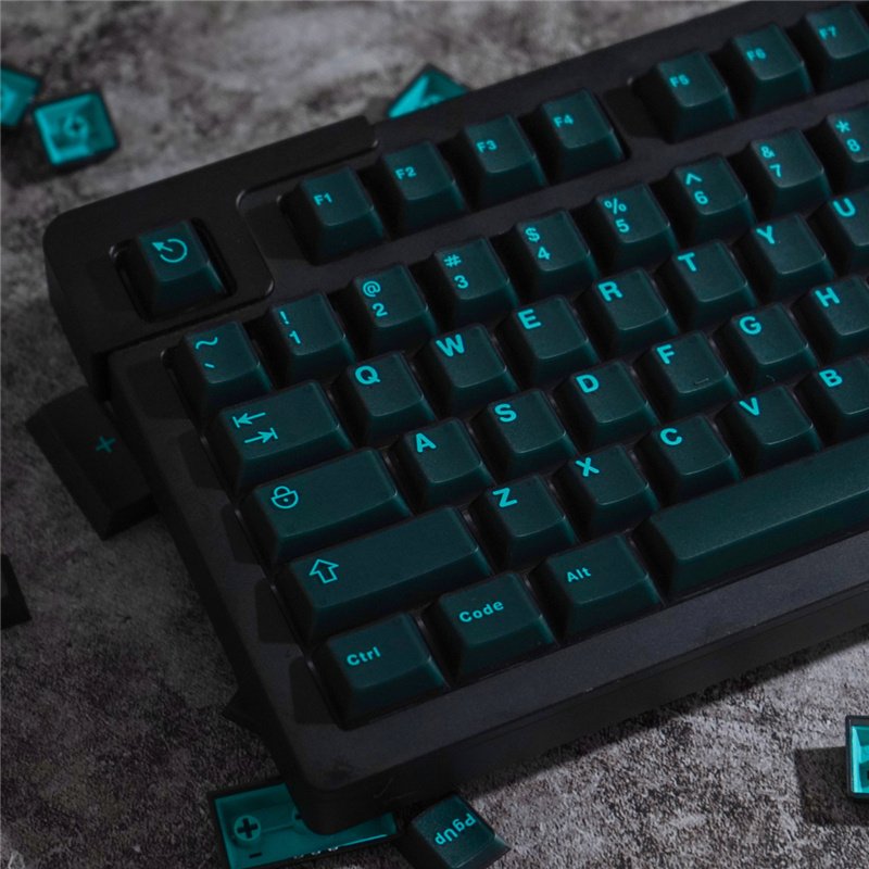 GMK+ Dark Turquoise Cherry Custom Keycap Set - Image 2