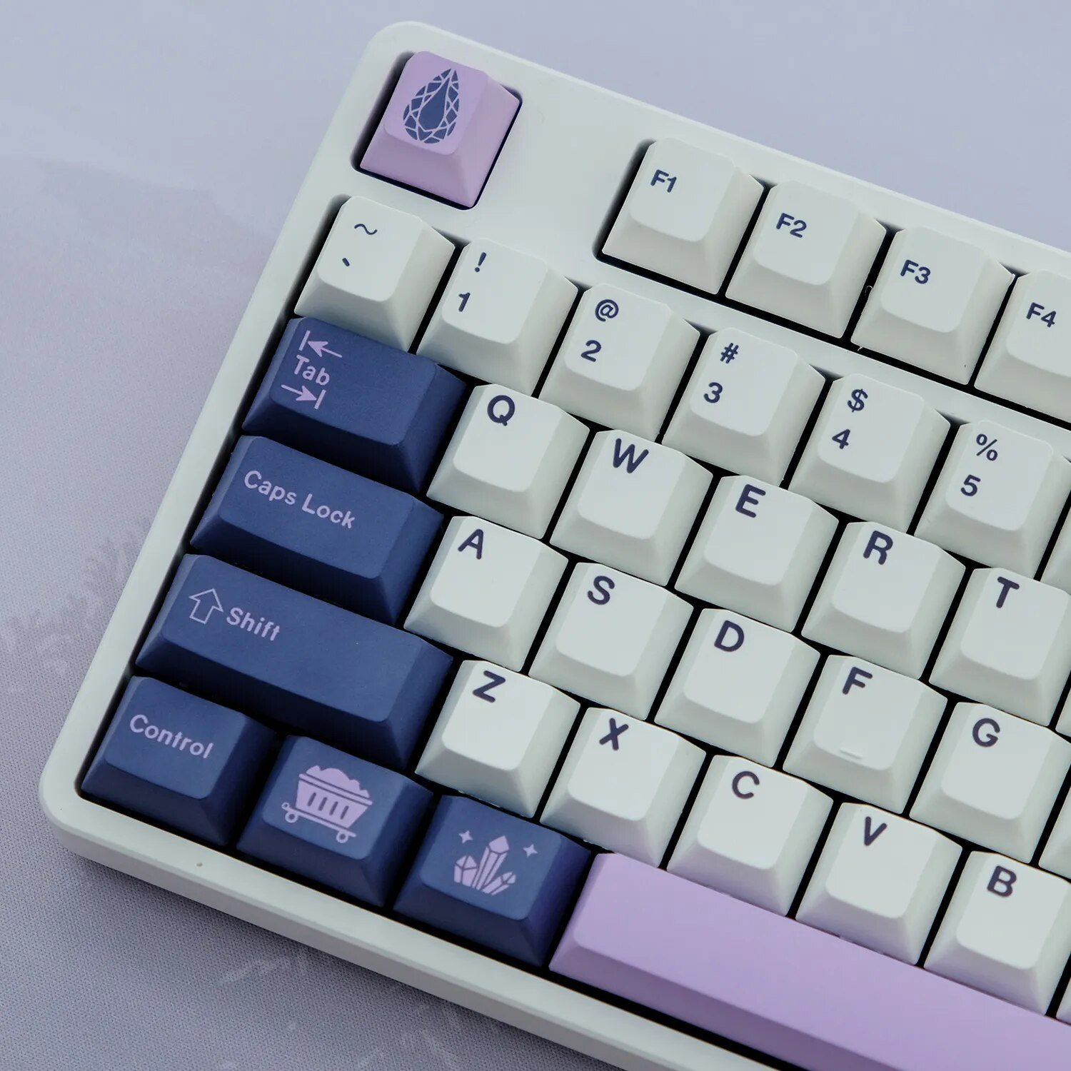 GMK+ Purple and Blue Cherry Custom Keycap Set - Image 3
