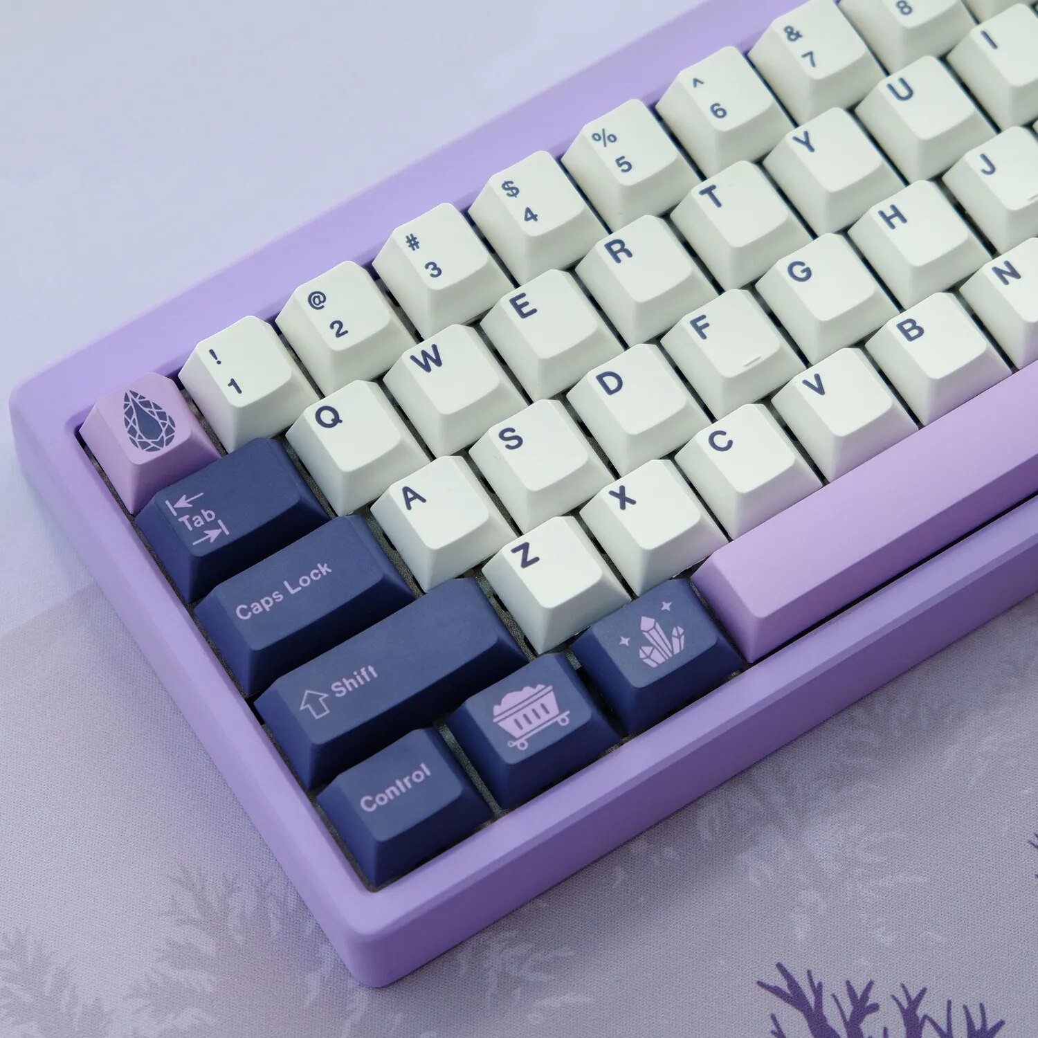 GMK+ Purple and Blue Cherry Custom Keycap Set - Image 2