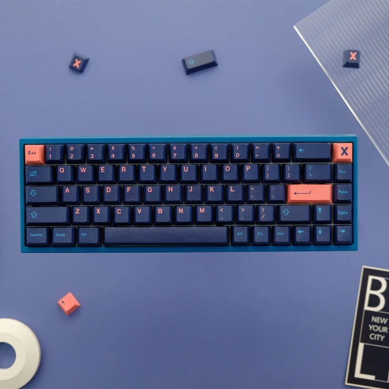 GMK+ Aesthetic Black and Orange Cherry Custom Keycap Set - Image 4