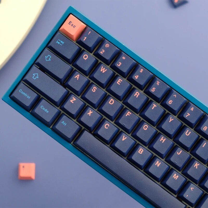 GMK+ Aesthetic Black and Orange Cherry Custom Keycap Set - Image 2