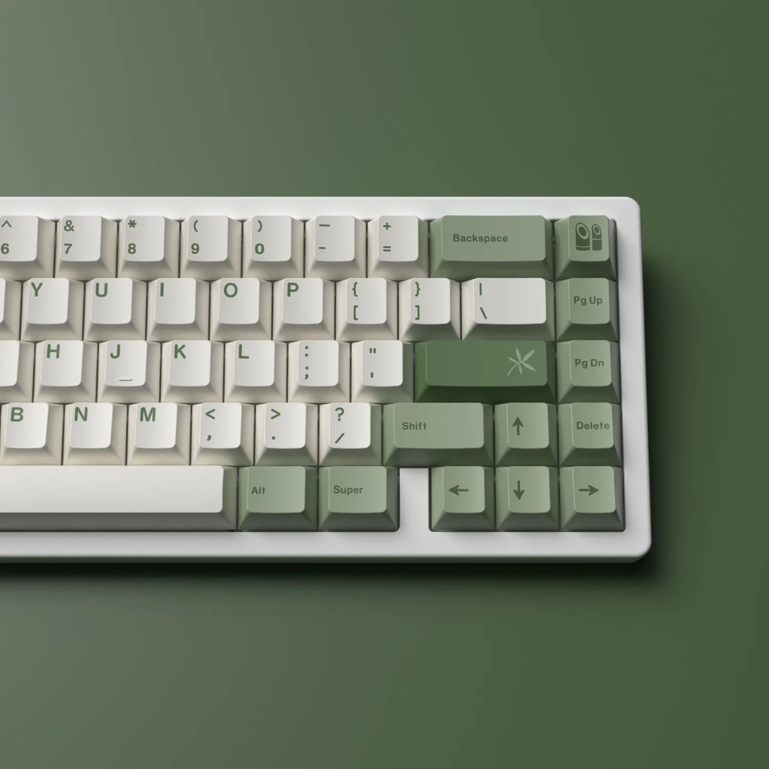 GMK+ Green Nature Cherry Custom Keycap Set
