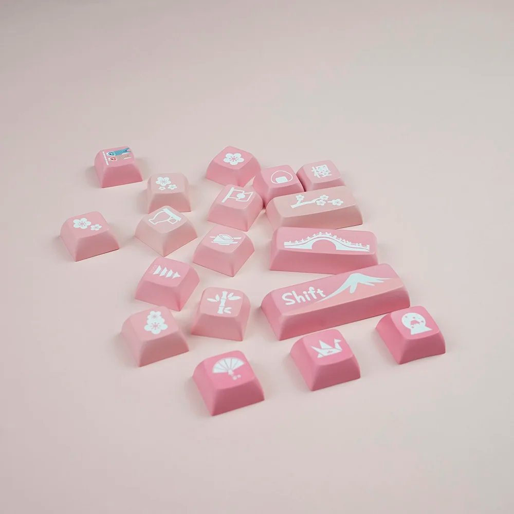 GMK+ Kawaii Sakura XDA Custom Keycap Set - Image 6