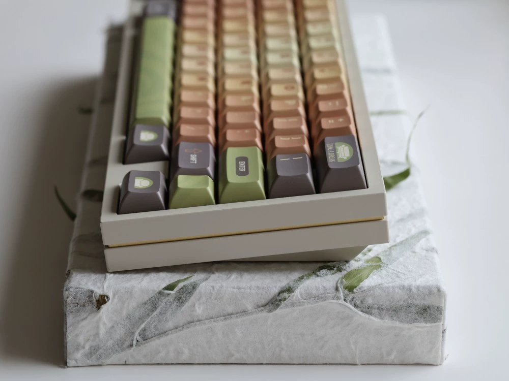 GMK+ Matcha Coffee KCA Custom Keycap Set