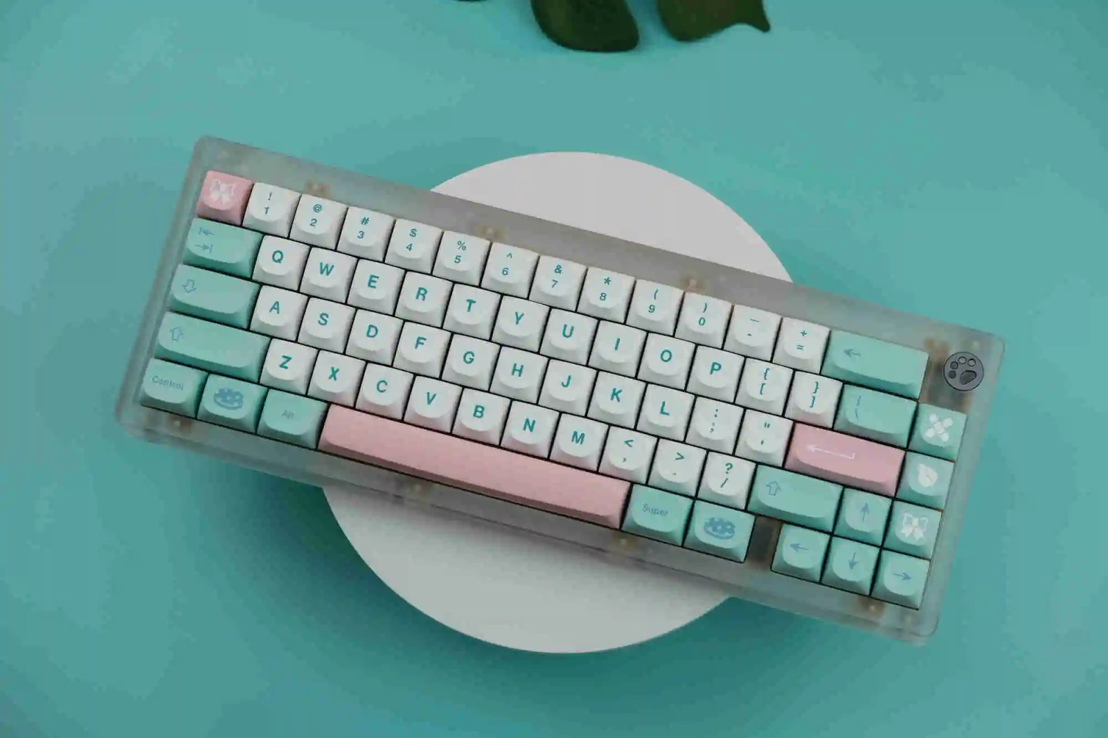 GMK+ Pinky Mint MA Custom Keycap Set