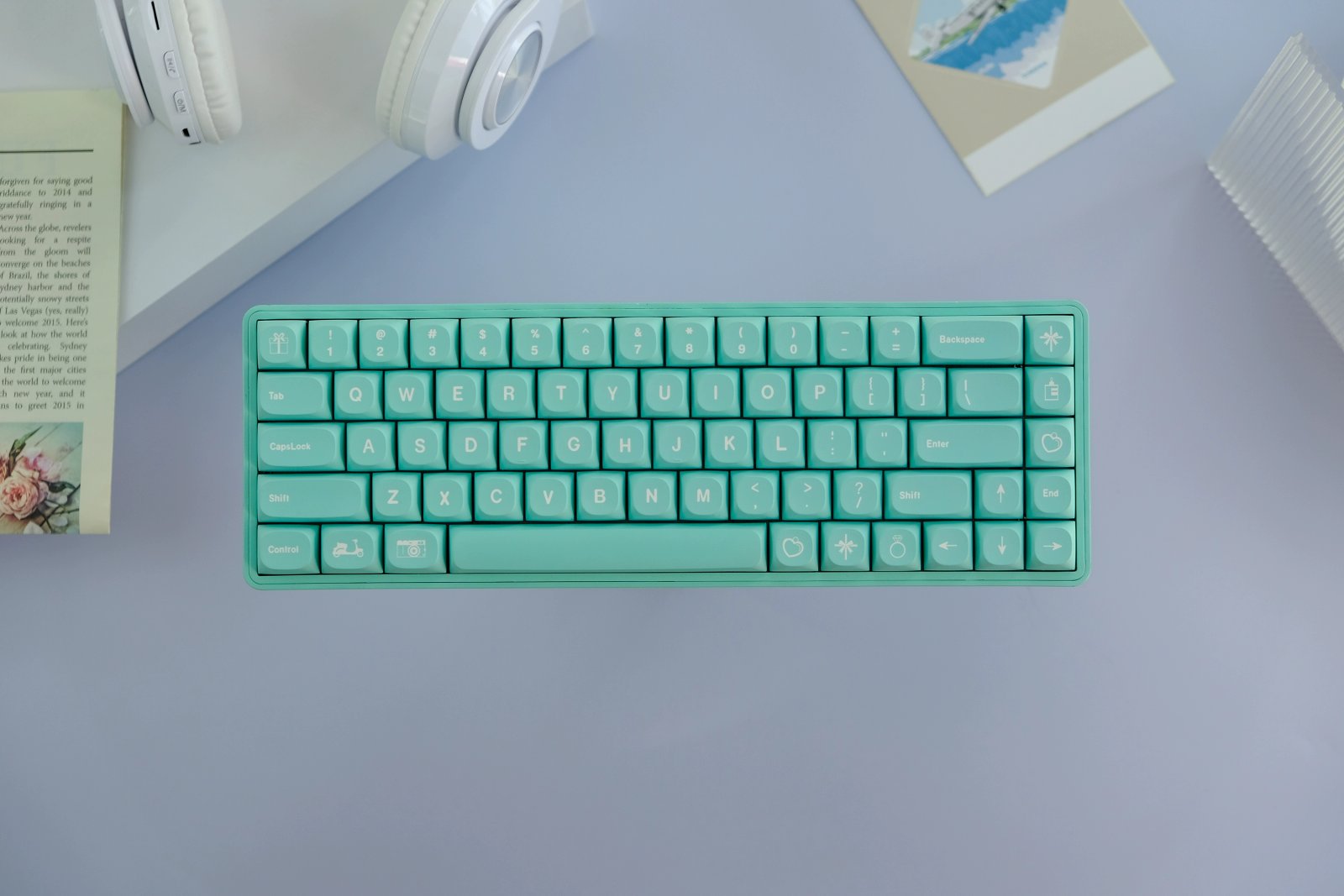 GMK+ Turquoise MA Custom Keycap Set
