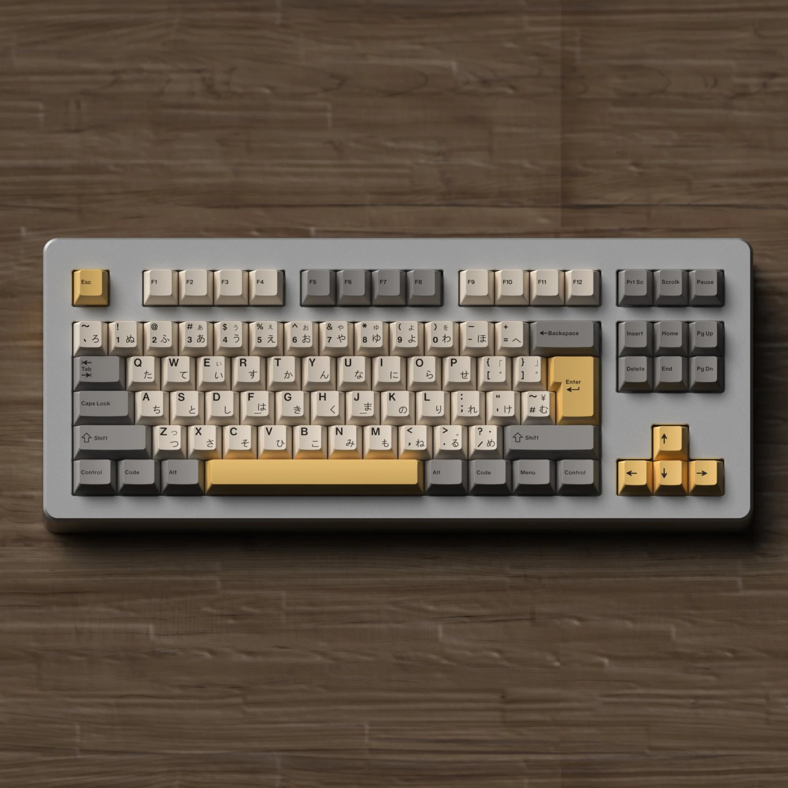 GMK+ Grey Light Milk Cherry Custom Keycap Set