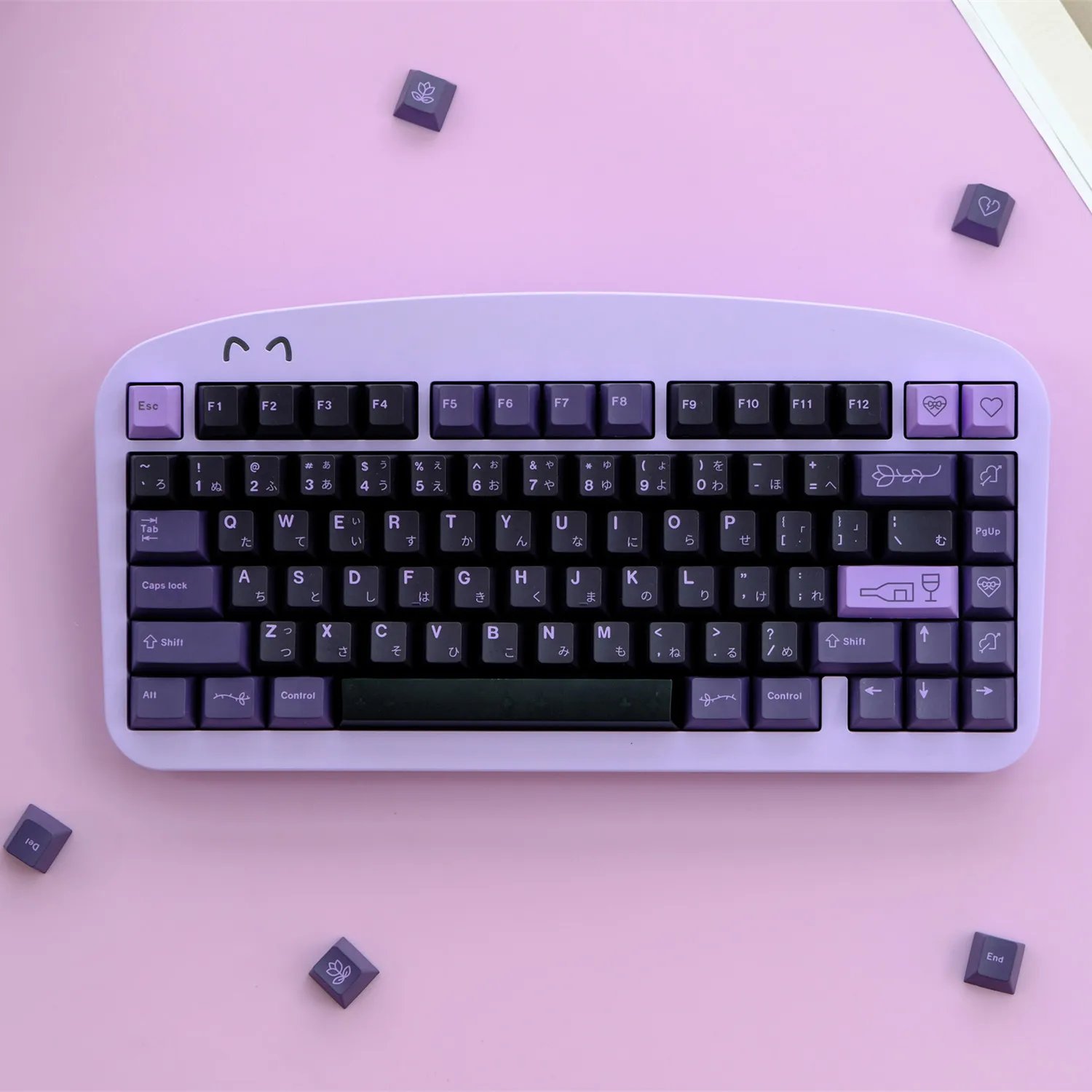 GMK+ Purple Cherry Custom Keycap Set