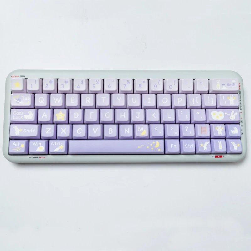 GMK+ Star Bunny Cherry Custom Keycap Set