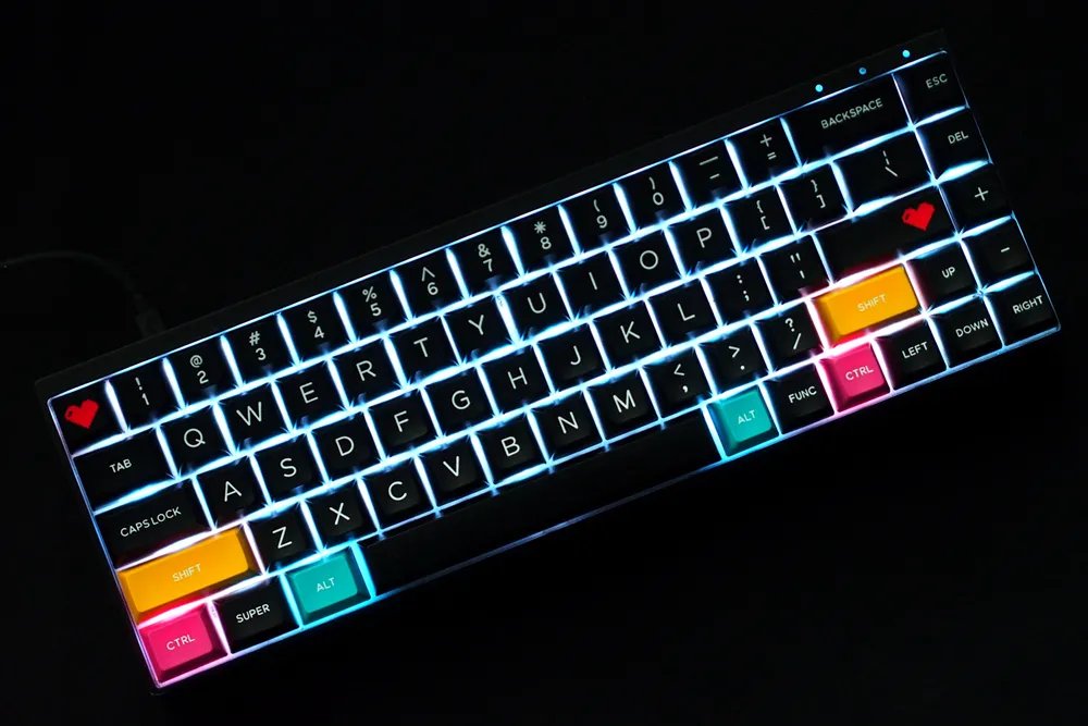 GMK+ Black WOB SA Custom Keycap Set