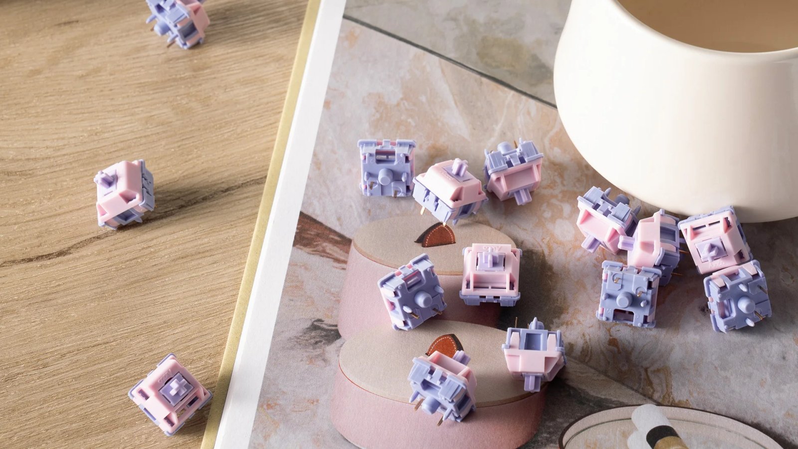 GMK+ Keyboard Pastel Purple Switch