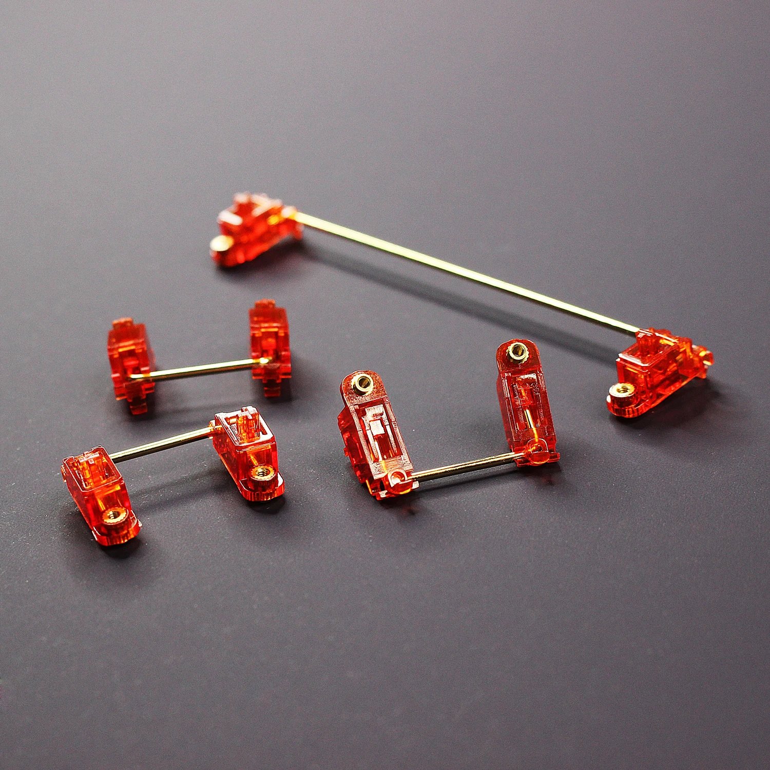 GMK+ Translucent Red Golden Switch Stabilizers