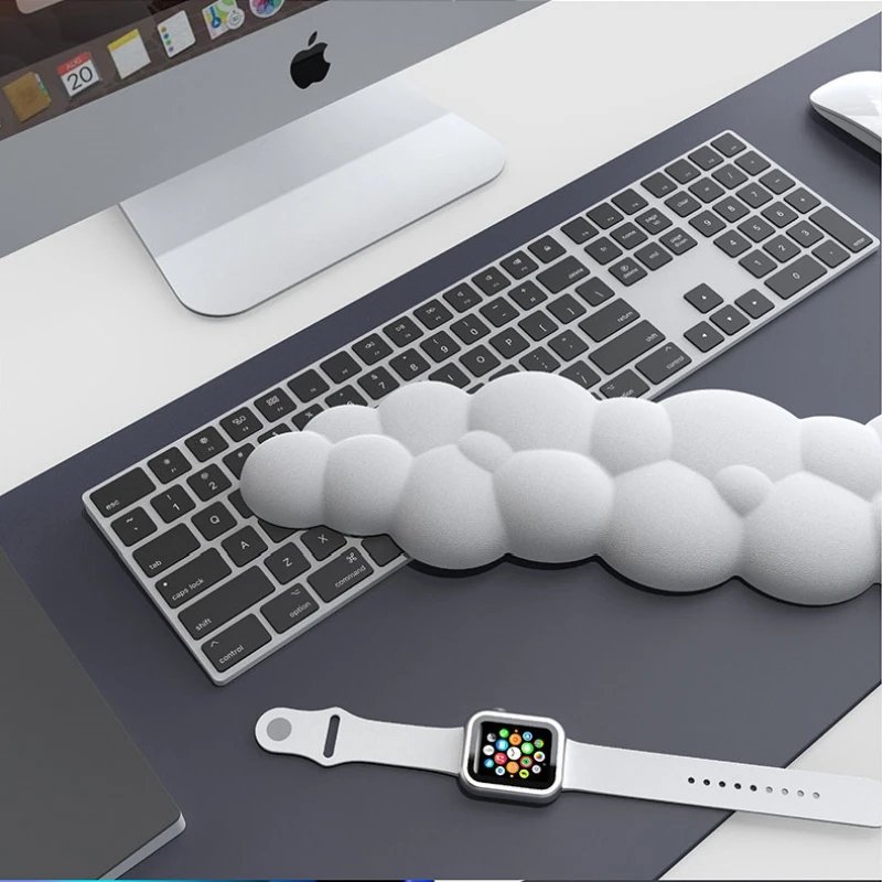 GMK+ Clouds Pastel Grey Wrist Rest