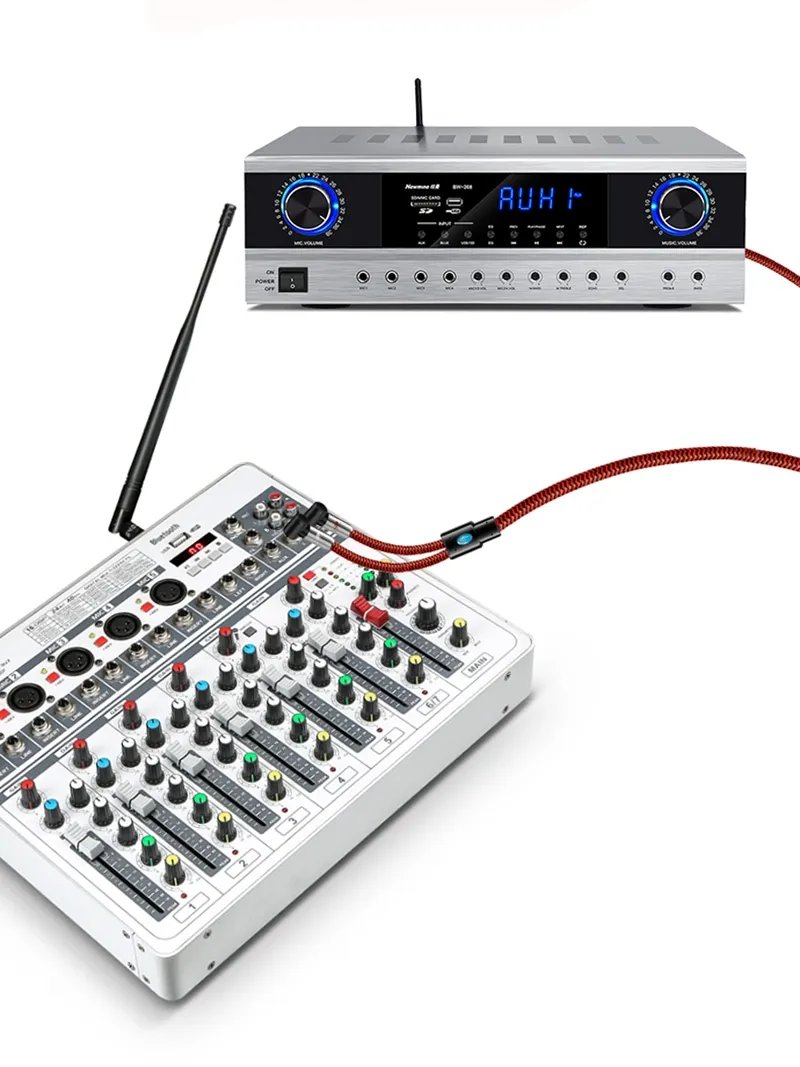 GMK+ Red and Black Audio Keyboard Cable