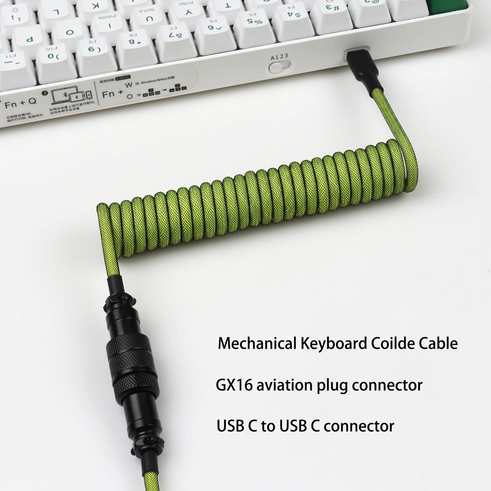 GMK+ Vivid Green USB - Type C Cable