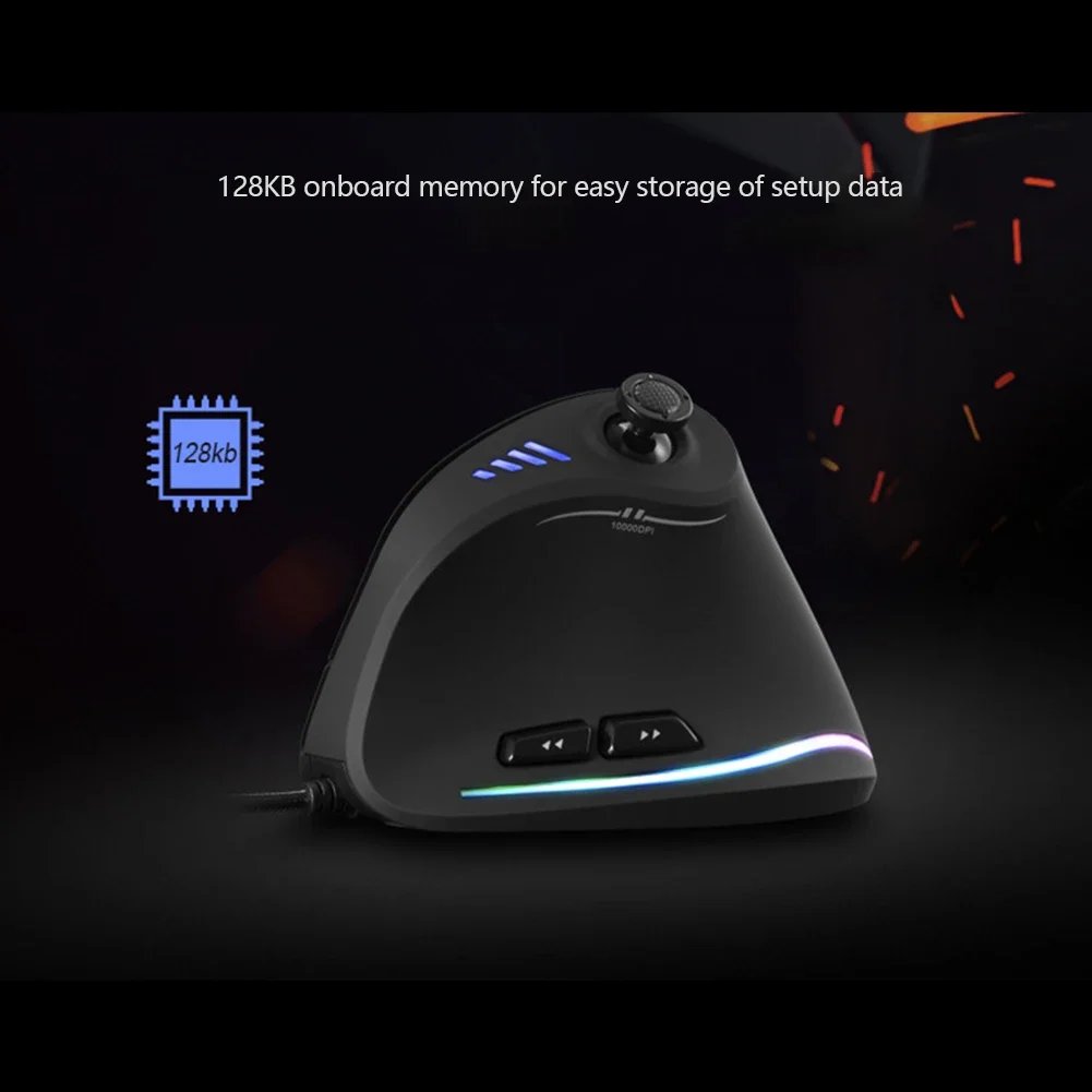 GMK+ Lighted Black Gaming Mouse