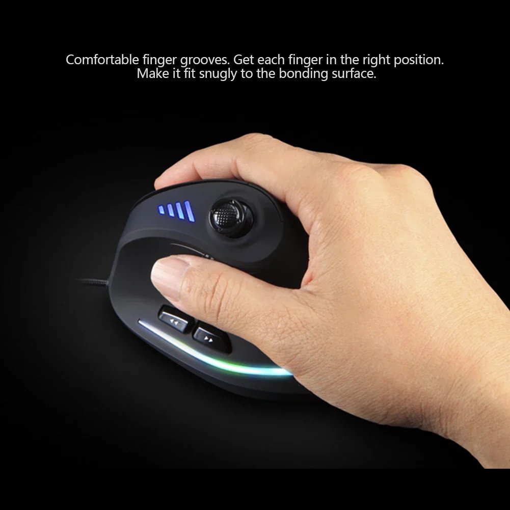 GMK+ Lighted Black Gaming Mouse