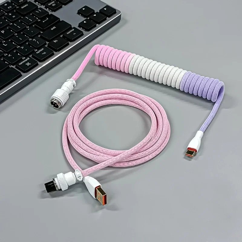 GMK+ Pink and Purple USB - Type C Cable