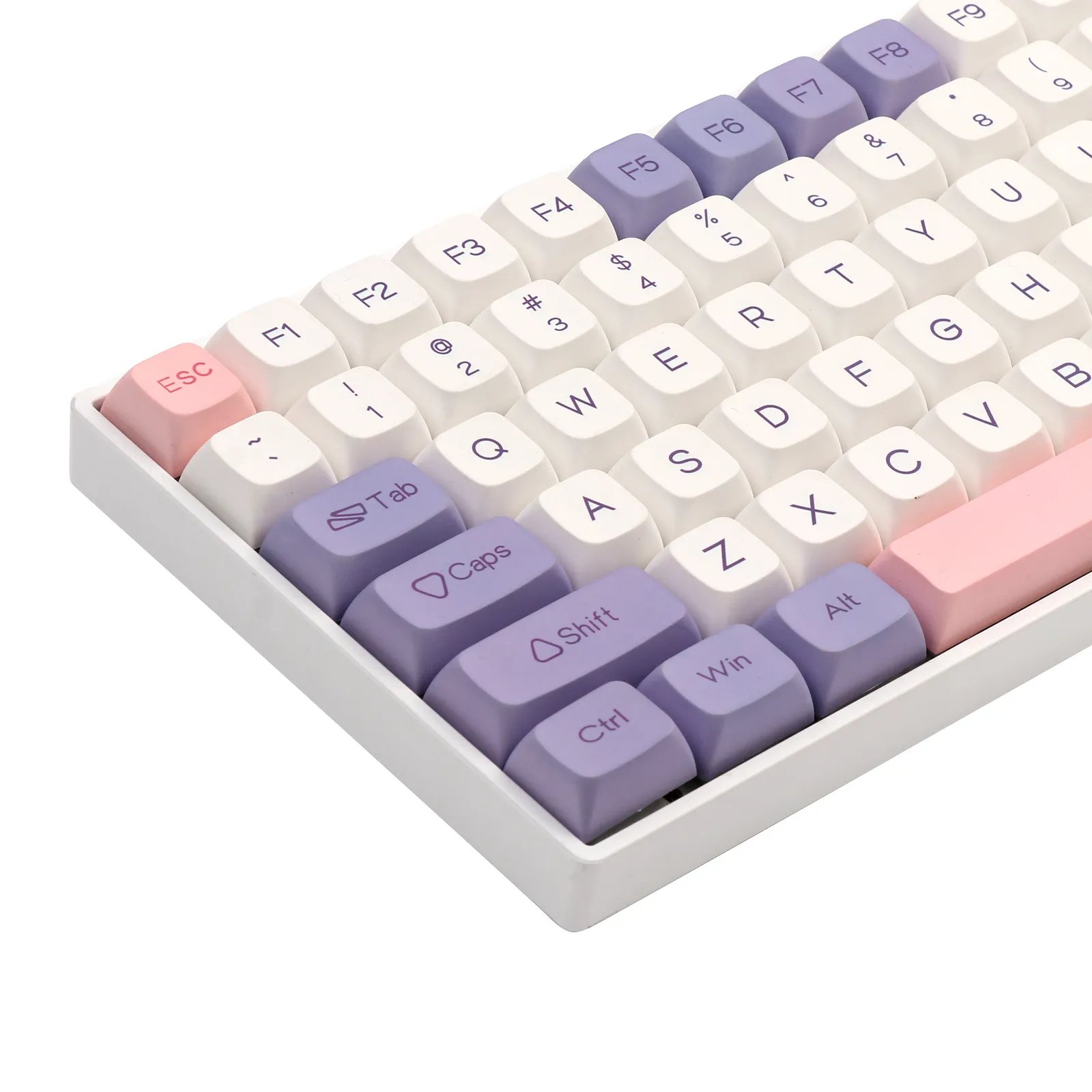 GMK+ Pastel Purple Full Mechanical Keyboard