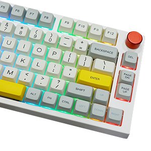 GMK+ Multicolor Yellow Full Mechanical Keyboard