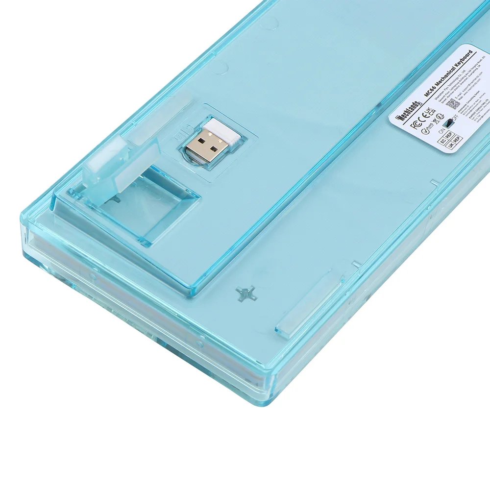 GMK+ Transparent Colorful Full Mechanical Keyboard