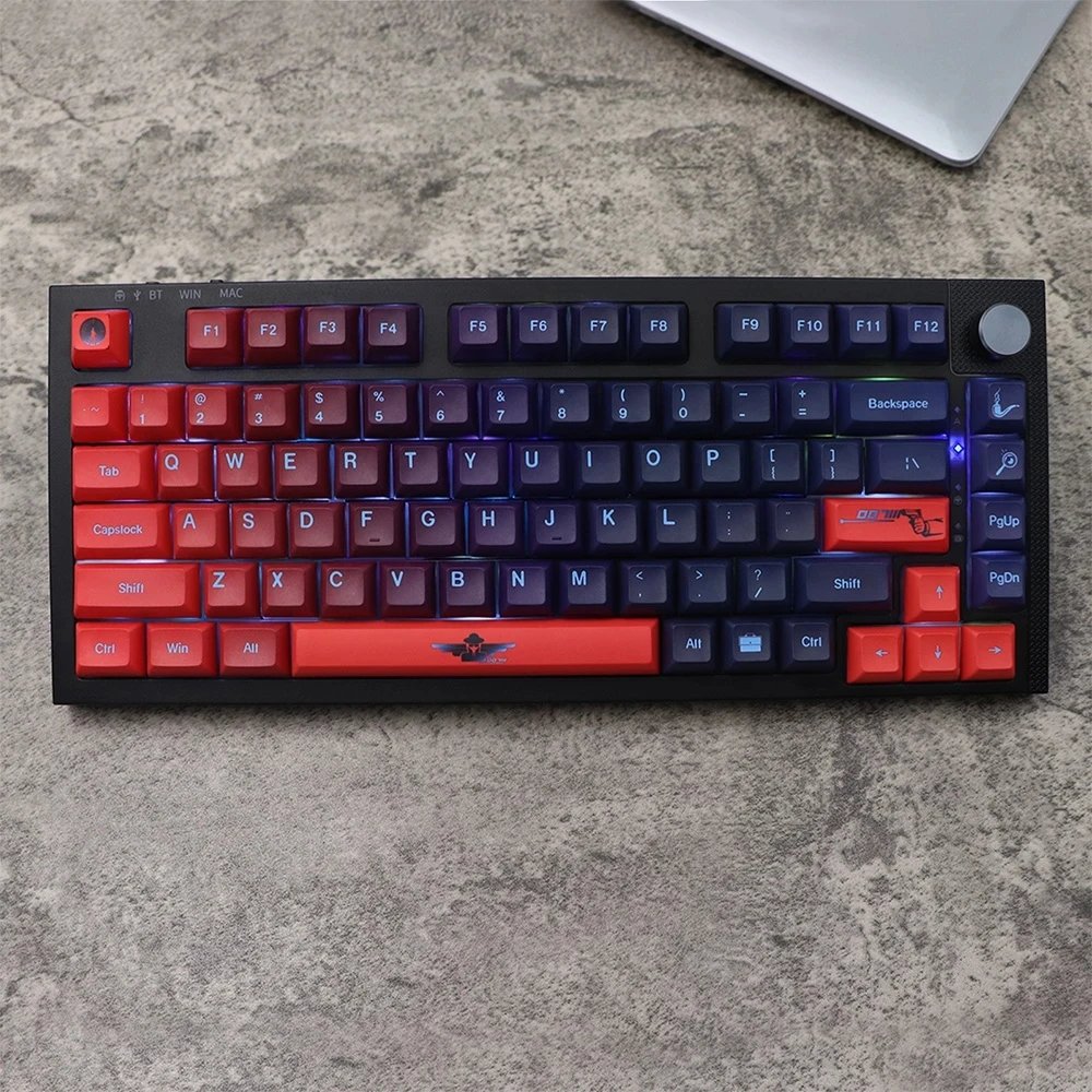 GMK+ Gaming Red KCA Custom Keycap Set