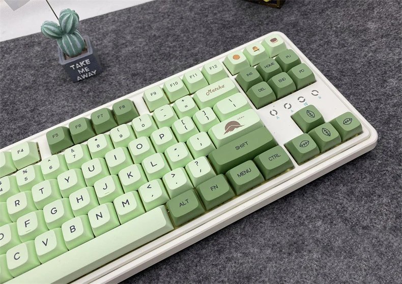 GMK+ Green Matcha XDA Custom Keycap Set