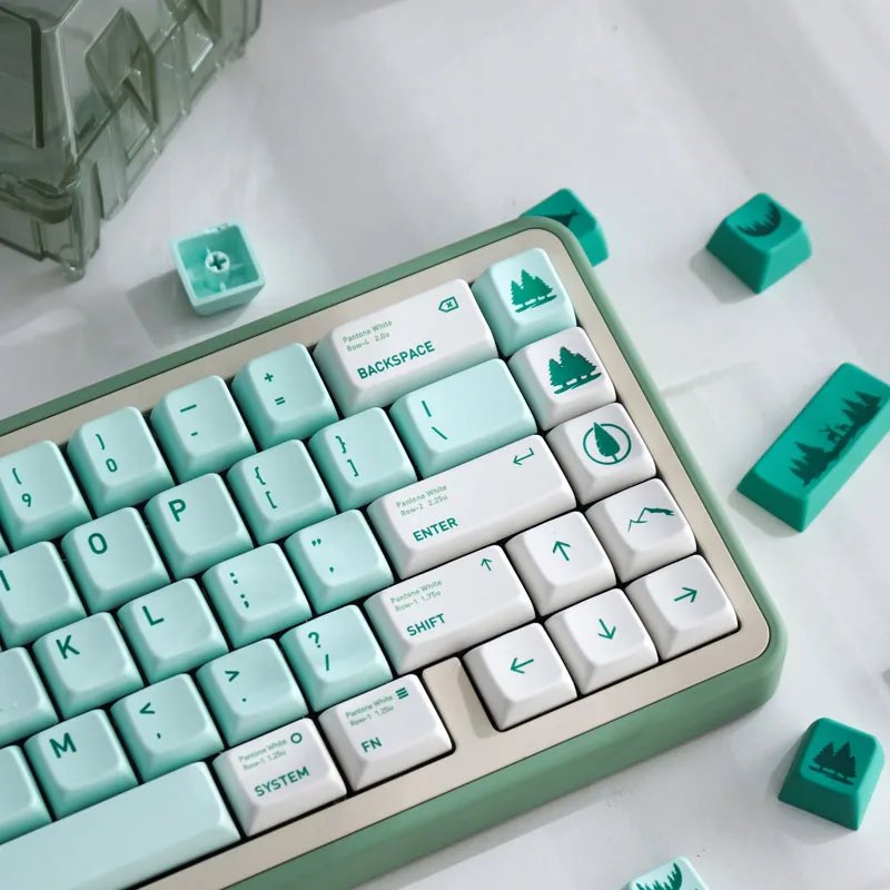 GMK+ Green White MDA Custom Keycap Set