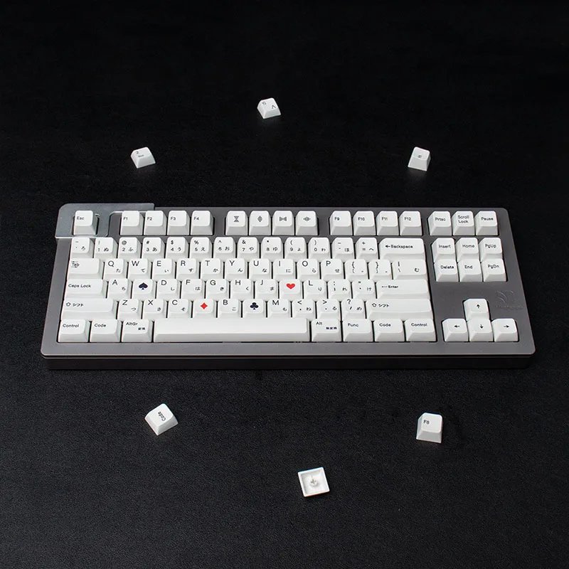 GMK+ White MDA Custom Keycap Set