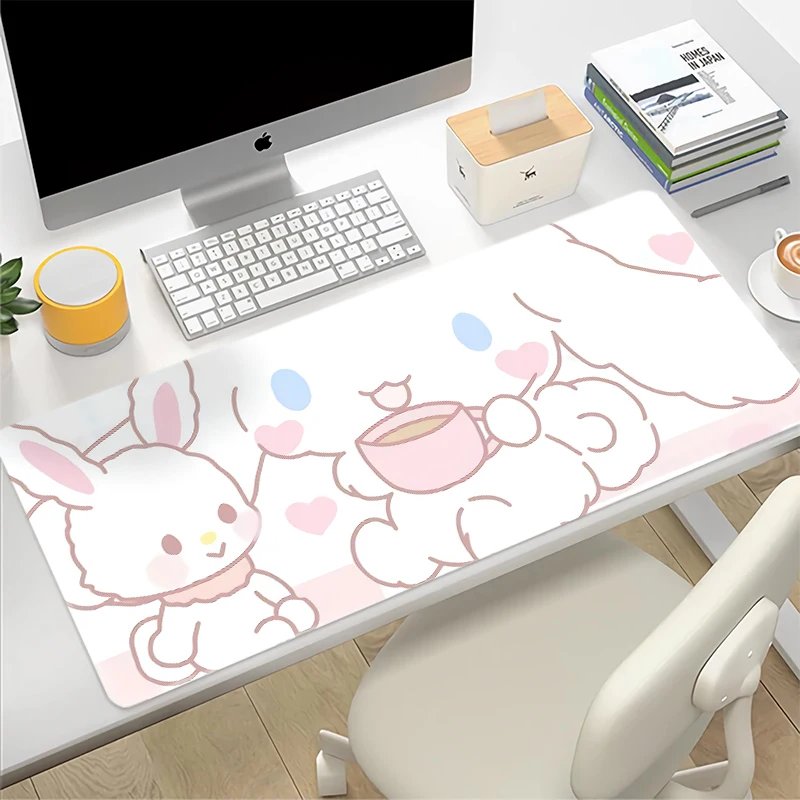 GMK+ Kawaii Blue Bunny Desk Mat
