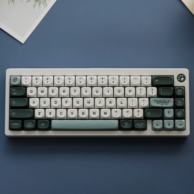 GMK+ Kitty Green MA Custom Keycap Set