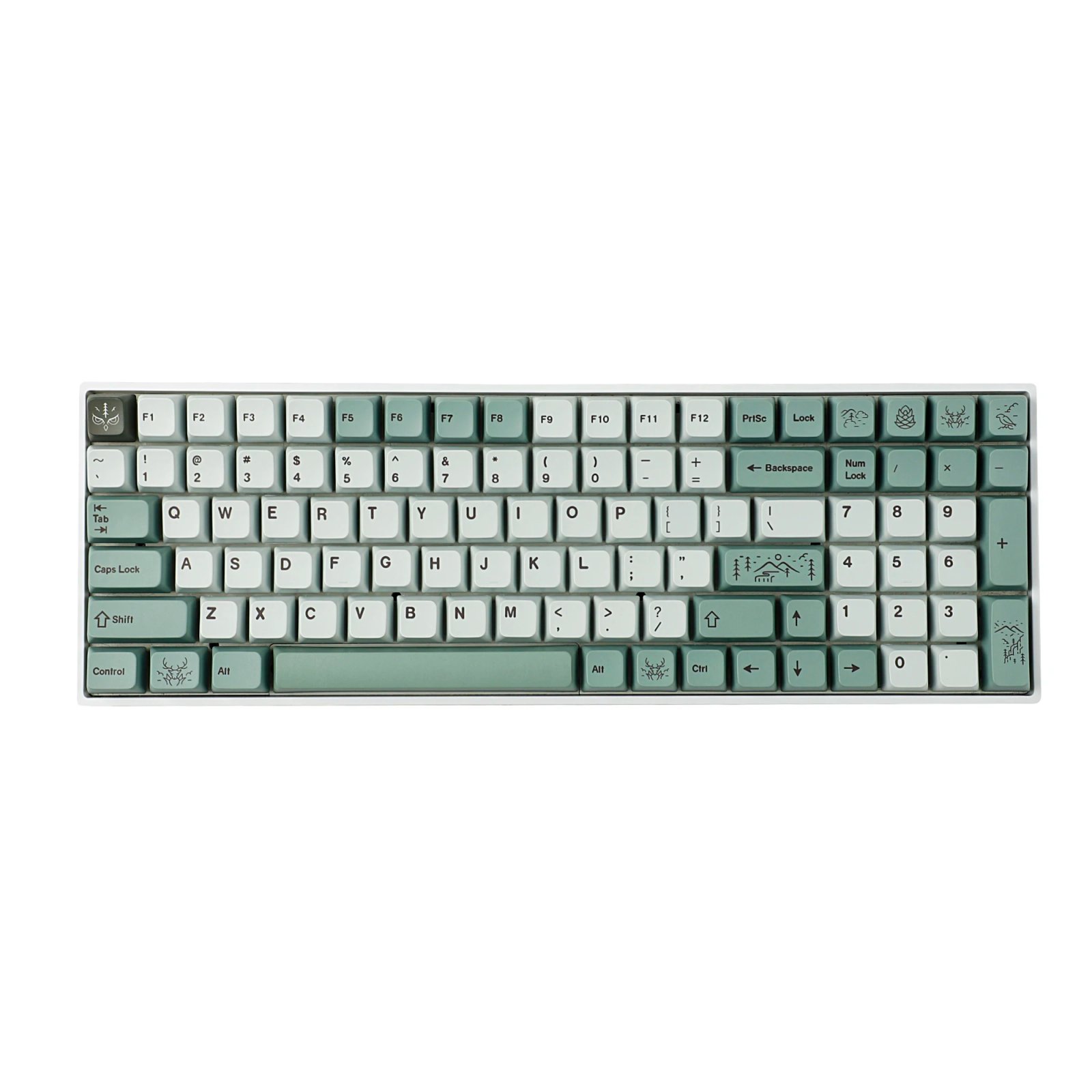 GMK+ Dense Green MDA Custom Keycap Set