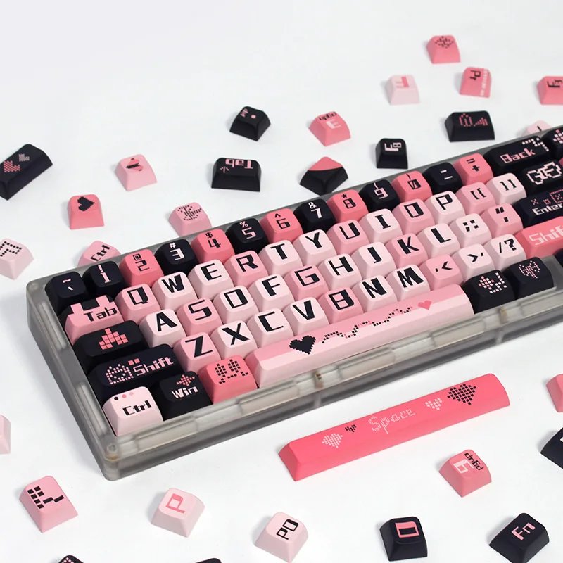 GMK+ Gamer Pink XDA Custom Keycap Set